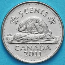 Канада 5 центов 2005-2016 год.