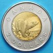 Монета Канады 2 доллара 2006 год. 10 лет чеканки.