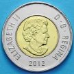 Монета Канады 2 доллара 2012 год.