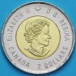 Монета Канада 2 доллара 2019 год. Цветная. Высадка в Нормандии.