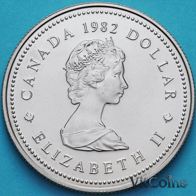 Монета Канада 1 доллар 1982 год. Конституция BU. Монета Канада 1 доллар 1982 год. Конституция BU.
