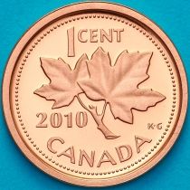 Канада 1 цент 2010 год. Пруф.