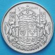 Монета Канады 50 центов 1945 год. Серебро.