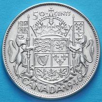 Канада 50 центов 1946 год. Серебро.