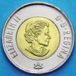 Монета Канады 2 доллара 2017 год. Полярное сияние.