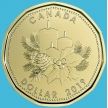 Монета Канада 1 доллар 2019 год. Рождество