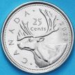 Монета Канада 25 центов 2023 год. Карл
