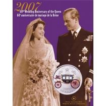 Канада 25 центов 2007 год. Свадьба Королевы Елизаветы II