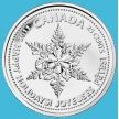 Монета Канада 25 центов 2011 год. Рождество. Снежинка