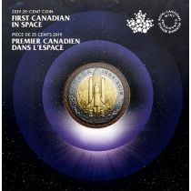 Канада 25 центов 2019 год. Первый канадец в космосе. Буклет