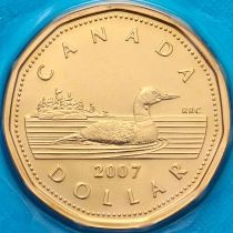 Канада 1 доллар 2007 год. BU