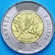 Монета Канада 2 доллара 2022 год. 50 лет Суперсерии по хоккею
