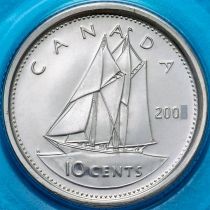 Канада 10 центов 2008 год. BU