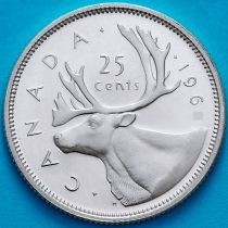Канада 25 центов 1969 год. Никель. BU
