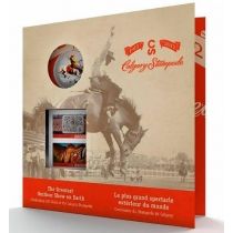 Канада 25 центов 2012 год. Калгари Стампид. Две марки. Буклет
