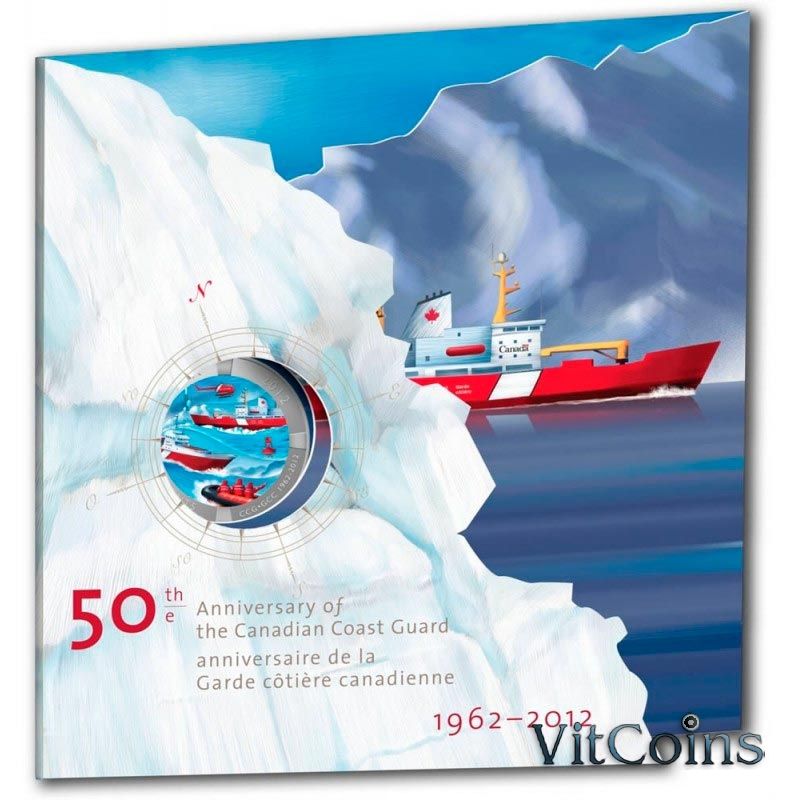Монета Канада 25 центов 2012 год. Канадская береговая охрана. Буклет Монета Канада 25 центов 2012 год. Канадская береговая охрана. Буклет