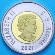 Монета Канада 2 доллара 2021 год. Пруф