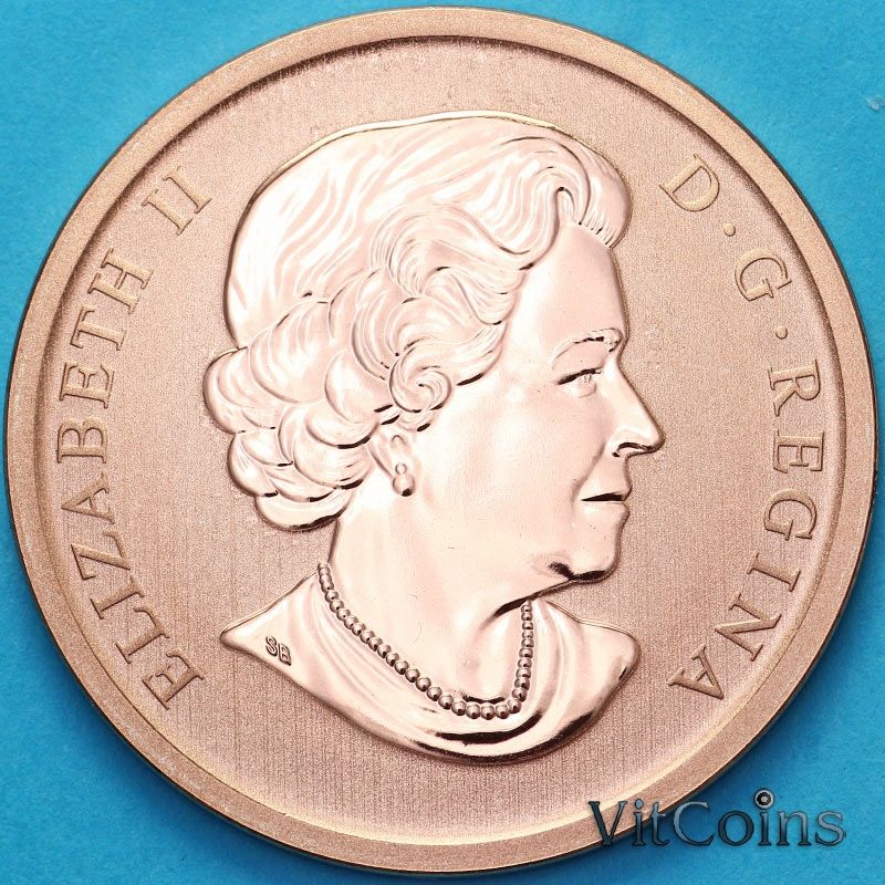 Монета Канада 50 центов 2010 год. Рождество. Олень, Санта Монета Канада 50 центов 2010 год. Рождество. Олень, Санта