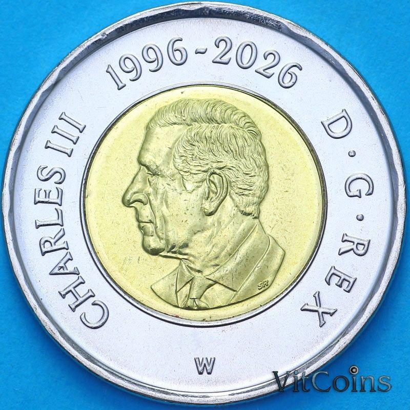 Монета Канада 2 доллара 2026 год. 30 лет Туни