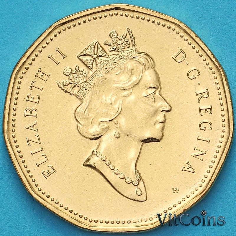 Монета Канада 1 доллар 2000 год. BU. W			