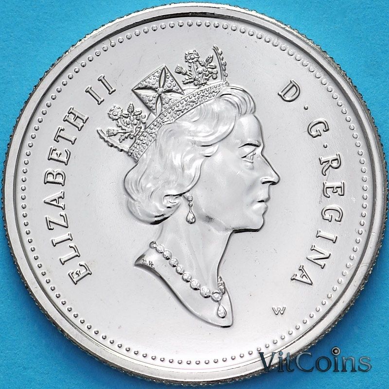 Монета Канада 25 центов 1998 год. Виннипег. BU