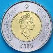 Монета Канада 2 доллара 2000 год. Виннипег. BU