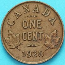 Канада 1 цент 1920 год. Маленький размер.