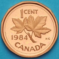 Канада 1 цент 1984 год. Пруф.