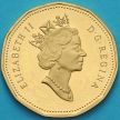 Монета Канада 1 доллар 1991 год. Пруф.