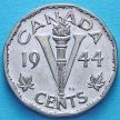 Монета Канады 5 центов 1944 год. 