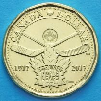 Канада 1 доллар 2017 год. Хоккейный клуб Торонто.