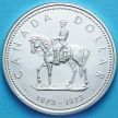 Монета Канады 1 доллар 1973 год. Конная полиция Канады. Серебро.