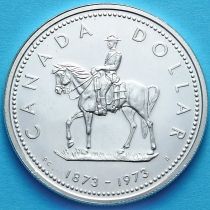 Канада 1 доллар 1973 год. Конная полиция Канады. Серебро.