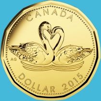 Канада 1 доллар 2015 год. Свадьба