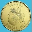 Монета Канада 1 доллар 2017 год. Подарок. Рождество