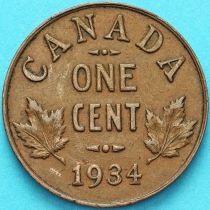 Канада 1 цент 1934 год.