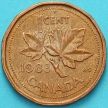 Монета Канада 1 цент 1983-1987 год.