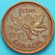 Монета Канада 1 цент 1990-1996 год.