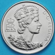 Канада 50 центов 2002 год. 50 лет правлению Королевы.