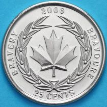 Канада 25 центов 2006 год. Медаль за храбрость