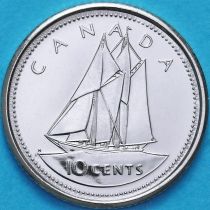 Канада 10 центов 2002 год. 50 лет правления.