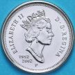 Монета Канада 10 центов 2002 год. 50 лет правления.