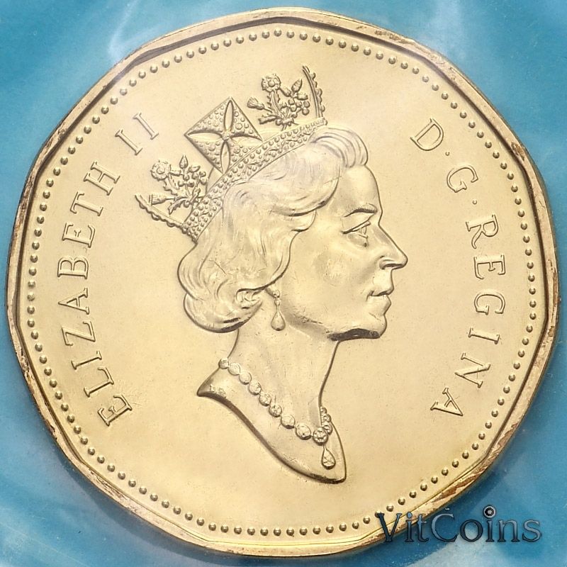 Монета Канада 1 доллар 1999 год. BU Монета Канада 1 доллар 1999 год. BU