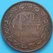 Монета Канада 1 цент 1903 год.