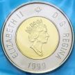 Монета Канада 2 доллара 1999 год. Основание Нунавута. BU