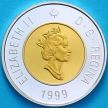 Монета Канада 2 доллара 1999 год. Пруф. Серебро