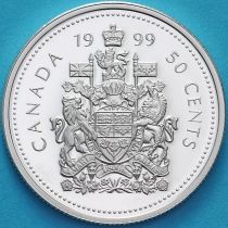 Канада 50 центов 1999 год. Серебро. Пруф