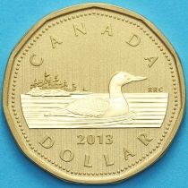 Канада 1 доллар 2013 год. Матовая. Пруф.