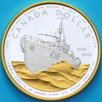 Канада 1 доллар 2010 год. 100 лет канадским ВМФ. Пруф.
