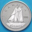 Монета Канада 10 центов 2013 год. Матовая. Пруф.